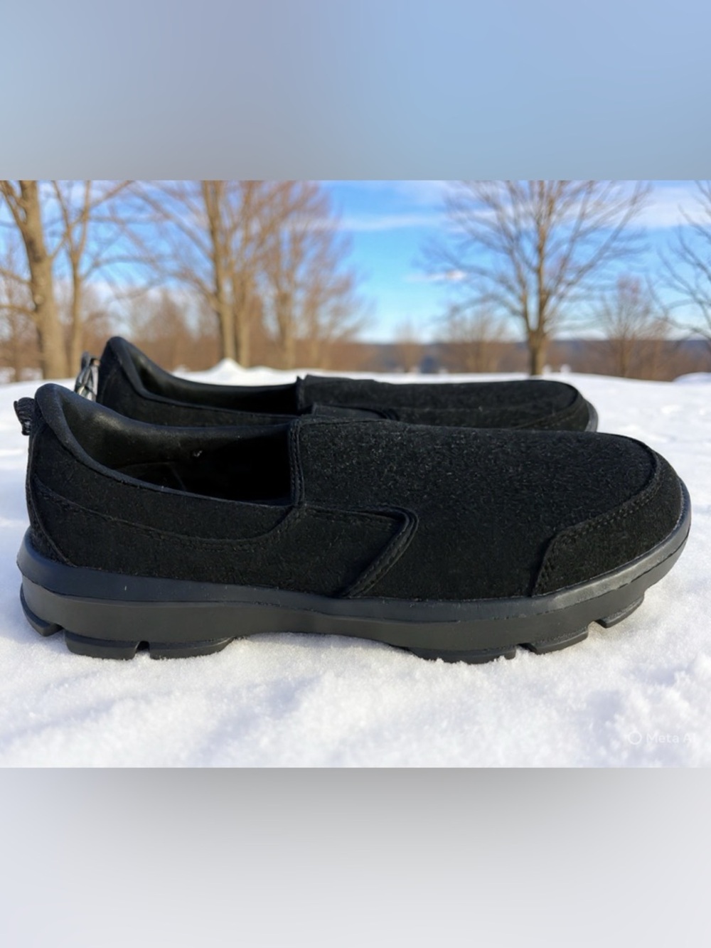 Men's Black Slip-On Casual Shoes